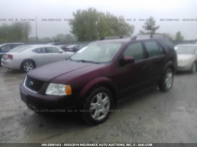 1FMZK06195GA72374 - 2005 FORD FREESTYLE LIMITED RED photo 2