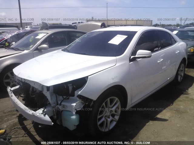 1G11C5SLXFU121256 - 2015 CHEVROLET MALIBU 1LT WHITE photo 2
