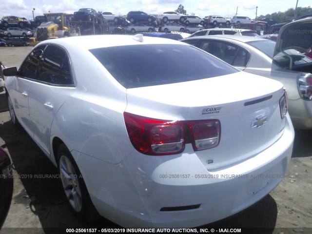 1G11C5SLXFU121256 - 2015 CHEVROLET MALIBU 1LT WHITE photo 3