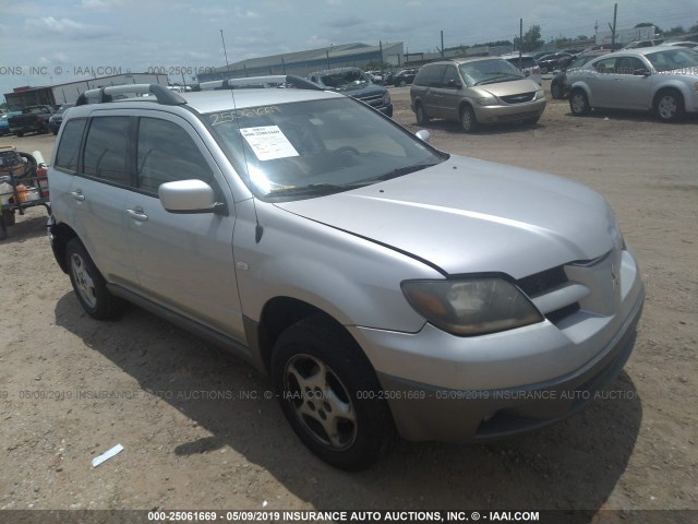 JA4LX41G63U106987 - 2003 MITSUBISHI OUTLANDER XLS SILVER photo 1