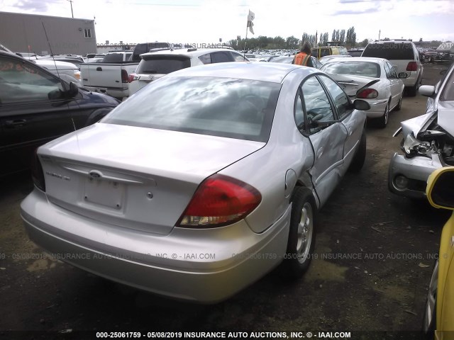 1FAFP53U57A148818 - 2007 FORD TAURUS SE SILVER photo 4