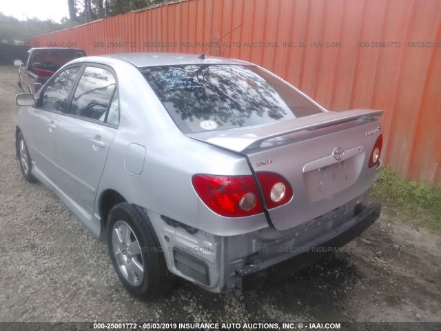 1NXBR32EX8Z019003 - 2008 TOYOTA COROLLA CE/LE/S SILVER photo 3