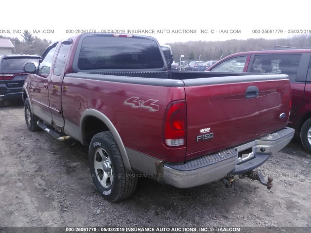 1FTRX18L03NB34490 - 2003 FORD F150 RED photo 3