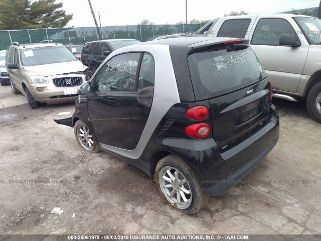 WMEEJ31X99K262599 - 2009 SMART FORTWO PURE/PASSION BLACK photo 3