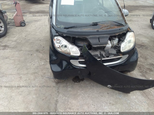 WMEEJ31X99K262599 - 2009 SMART FORTWO PURE/PASSION BLACK photo 6