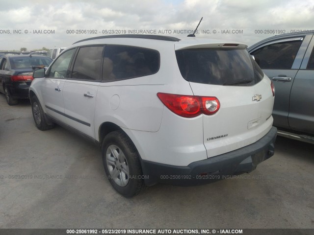 1GNER13D49S154932 - 2009 CHEVROLET TRAVERSE WHITE photo 3