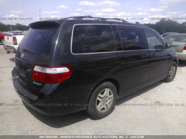 5FNRL38715B018596 - 2005 HONDA ODYSSEY EXL BLACK photo 4