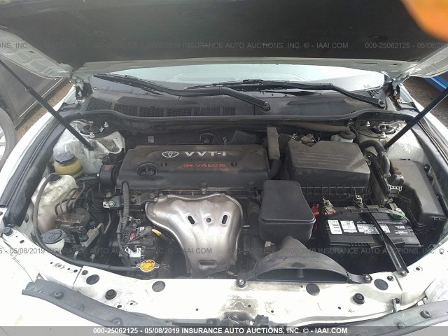 4T1BE46K97U609001 - 2007 TOYOTA CAMRY NEW GENERAT CE/LE/XLE/SE WHITE photo 10