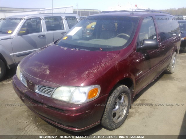 1GHDX13E03D104697 - 2003 OLDSMOBILE SILHOUETTE LUXURY RED photo 2