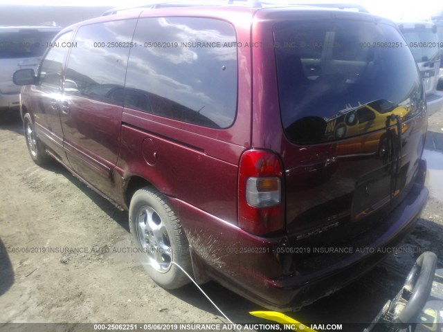 1GHDX13E03D104697 - 2003 OLDSMOBILE SILHOUETTE LUXURY RED photo 3