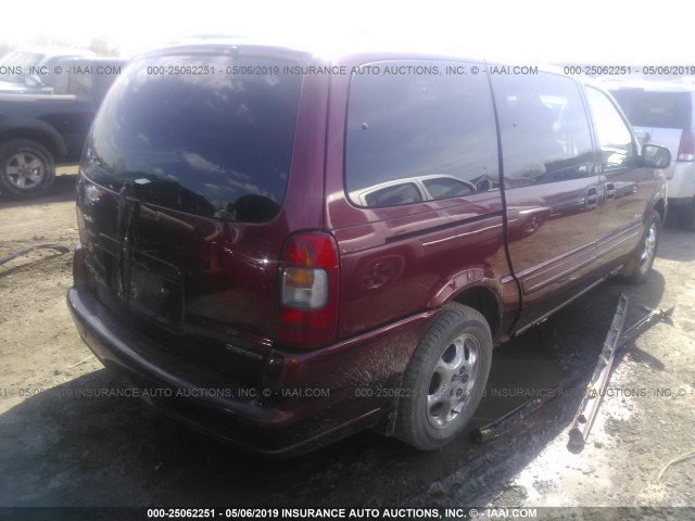 1GHDX13E03D104697 - 2003 OLDSMOBILE SILHOUETTE LUXURY RED photo 4