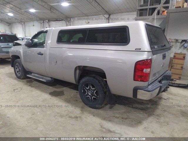 1GCEC14X87Z642272 - 2007 CHEVROLET SILVERADO C1500 CLASSIC SILVER photo 3