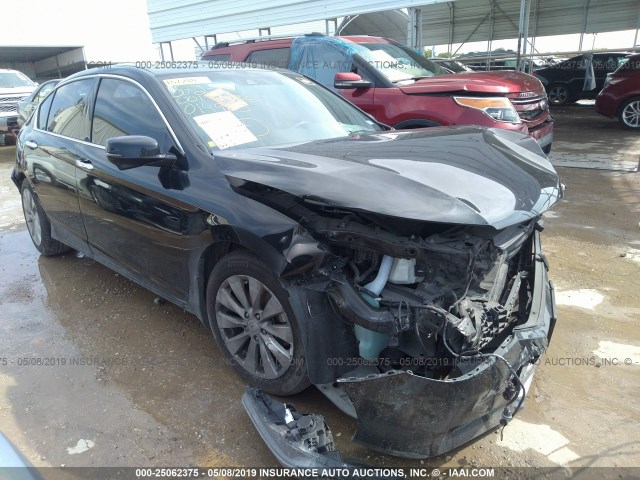 1HGCR3F87EA014983 - 2014 HONDA ACCORD BLACK photo 1