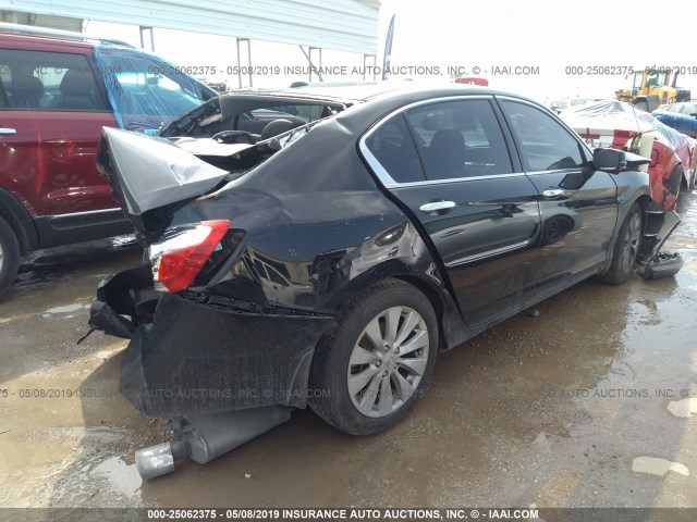 1HGCR3F87EA014983 - 2014 HONDA ACCORD BLACK photo 4