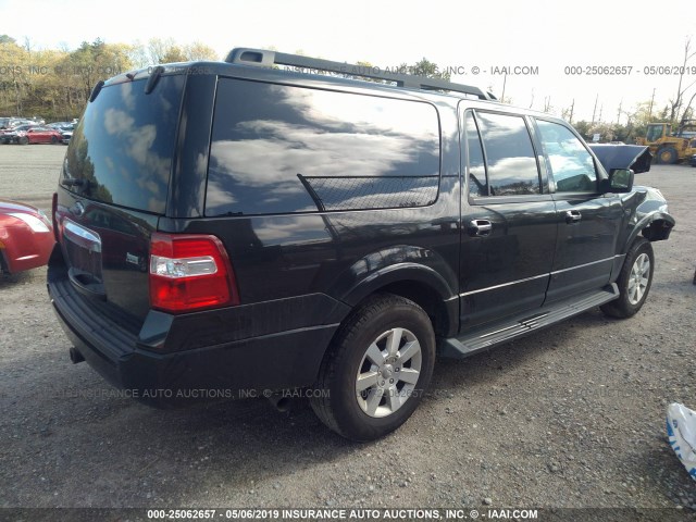 1FMJK1G53AEA76219 - 2010 FORD EXPEDITION EL XLT BLACK photo 4