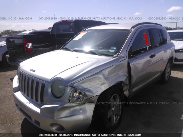 1J8FT47W18D644431 - 2008 JEEP COMPASS SPORT SILVER photo 2