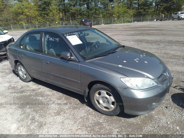 JHMES96694S007702 - 2004 HONDA CIVIC HYBRID SILVER photo 1