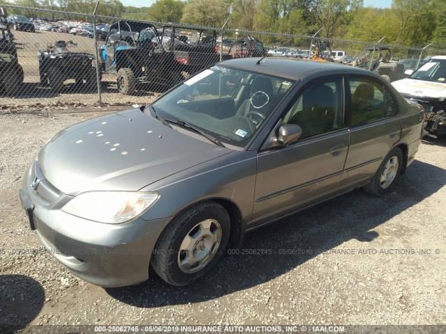 JHMES96694S007702 - 2004 HONDA CIVIC HYBRID SILVER photo 2