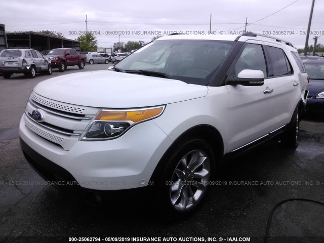 1FMHK8F85BGA79972 - 2011 FORD EXPLORER LIMITED WHITE photo 2