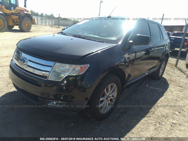 2FMDK3JC6ABB07541 - 2010 FORD EDGE SEL BLACK photo 2