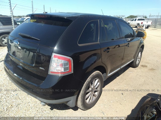 2FMDK3JC6ABB07541 - 2010 FORD EDGE SEL BLACK photo 4