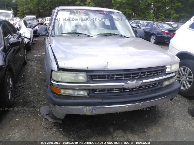 1GCEC14W5XE161877 - 1999 CHEVROLET SILVERADO C1500 SILVER photo 6