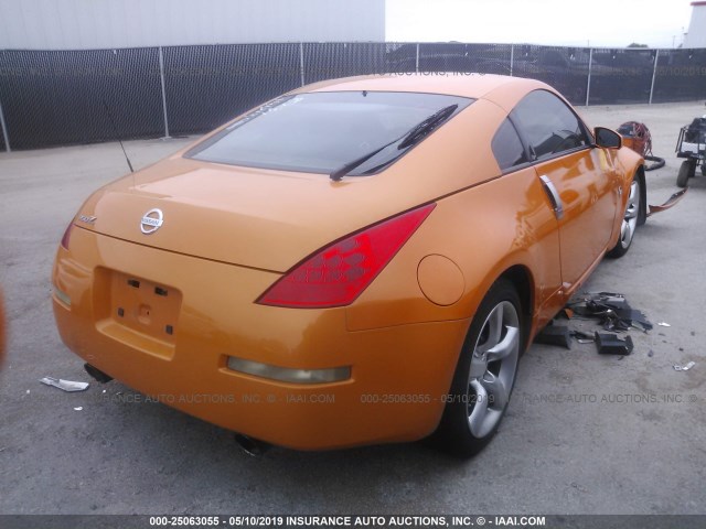 JN1BZ34D57M503218 - 2007 NISSAN 350Z COUPE ORANGE photo 4