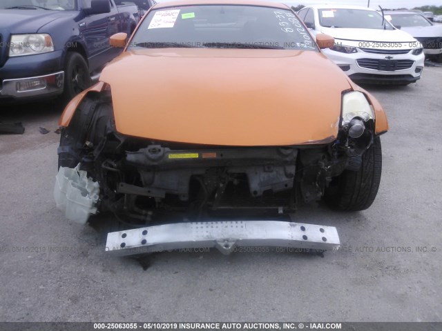 JN1BZ34D57M503218 - 2007 NISSAN 350Z COUPE ORANGE photo 6