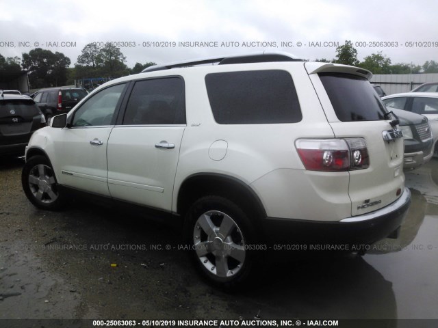 1GKER33788J116014 - 2008 GMC ACADIA SLT-2 WHITE photo 3