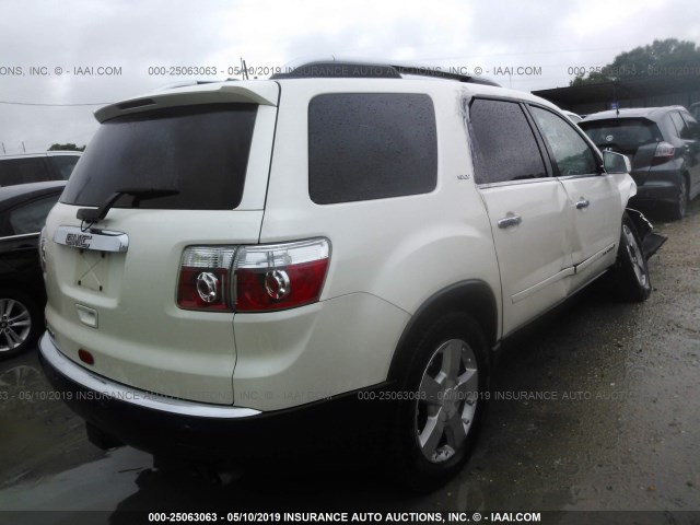 1GKER33788J116014 - 2008 GMC ACADIA SLT-2 WHITE photo 4