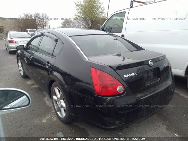 1N4BA41E65C819596 - 2005 NISSAN MAXIMA SE/SL BLACK photo 3