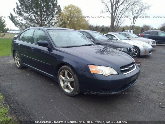 4S3BL616777200834 - 2007 SUBARU LEGACY 2.5I BLUE photo 1