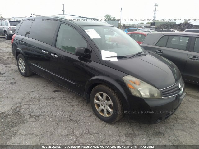 5N1BV28U37N142767 - 2007 NISSAN QUEST S/SE/SL BLACK photo 1