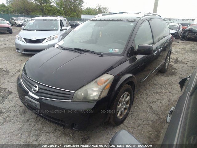 5N1BV28U37N142767 - 2007 NISSAN QUEST S/SE/SL BLACK photo 2