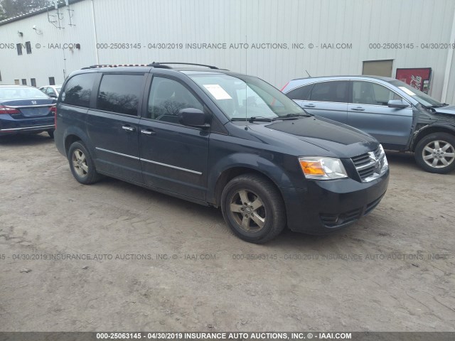 2D8HN54199R548863 - 2009 DODGE GRAND CARAVAN SXT BLUE photo 1