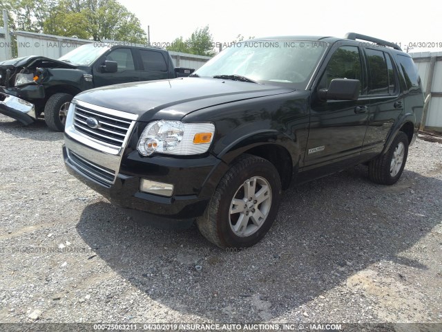 1FMEU73E17UA40452 - 2007 FORD EXPLORER XLT BLACK photo 6