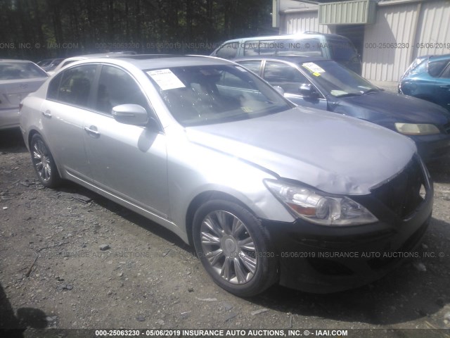 KMHGC4DE4BU114822 - 2011 HYUNDAI GENESIS 3.8L SILVER photo 1