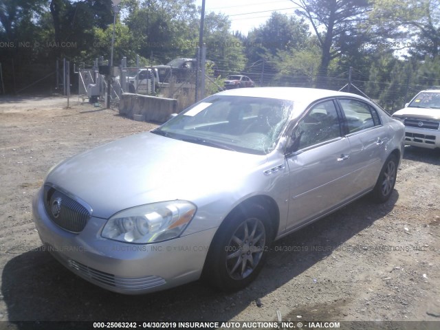 1G4HD57237U208898 - 2007 BUICK LUCERNE CXL SILVER photo 2