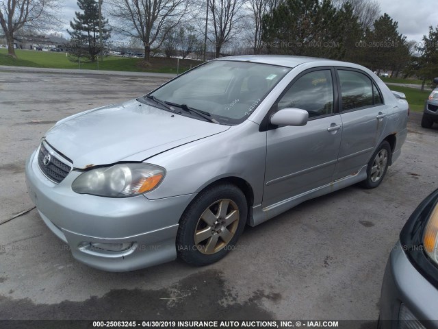 2T1BR32E26C630691 - 2006 TOYOTA COROLLA CE/LE/S SILVER photo 2