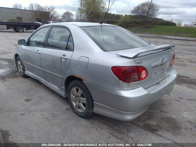 2T1BR32E26C630691 - 2006 TOYOTA COROLLA CE/LE/S SILVER photo 3