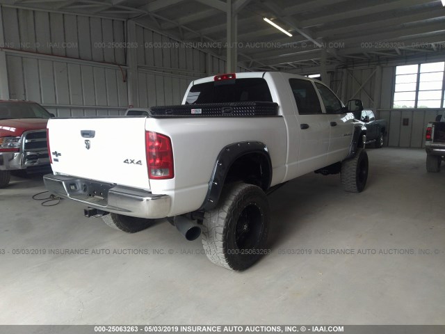 3D7KS29C16G130049 - 2006 DODGE RAM 2500 WHITE photo 4