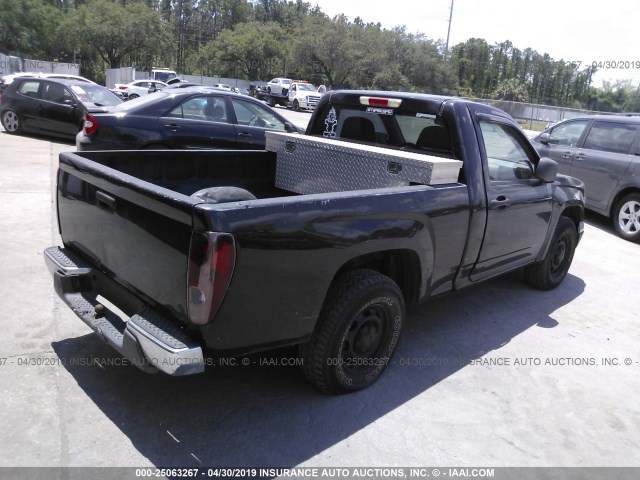 1GTCS149678203072 - 2007 GMC CANYON BLACK photo 4