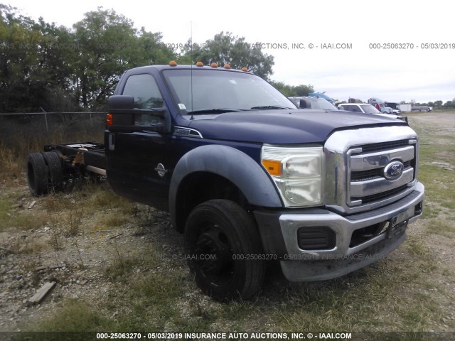 1FDUF5GTXBEB83776 - 2011 FORD F550 SUPER DUTY BLUE photo 1