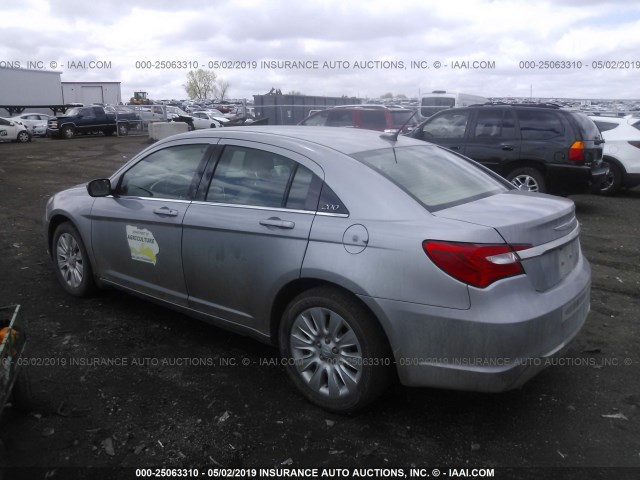 1C3CCBAG8EN128335 - 2014 CHRYSLER 200 LX SILVER photo 3