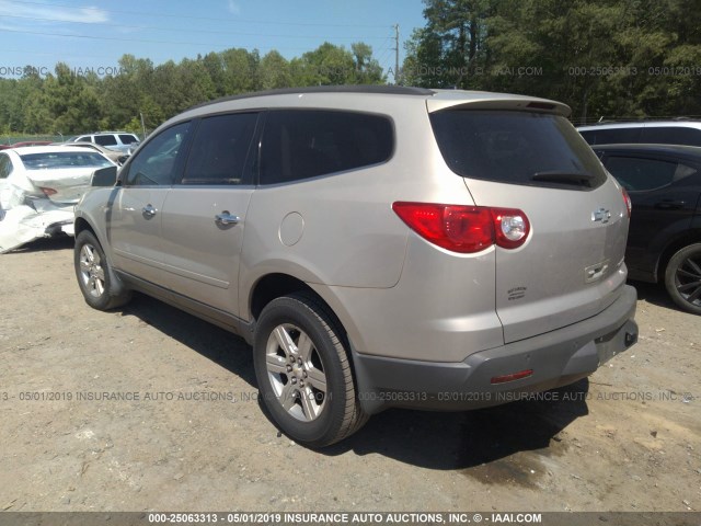 1GNLRFED7AJ248573 - 2010 CHEVROLET TRAVERSE LT GOLD photo 3