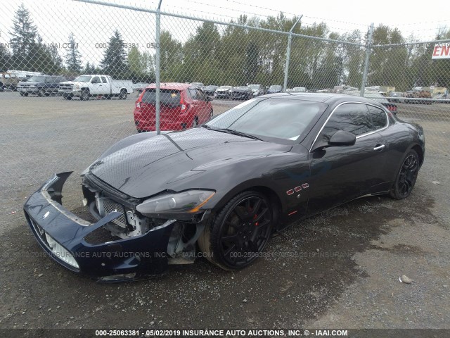 ZAMGJ45A380037569 - 2008 MASERATI GRANTURISMO  BLACK photo 2