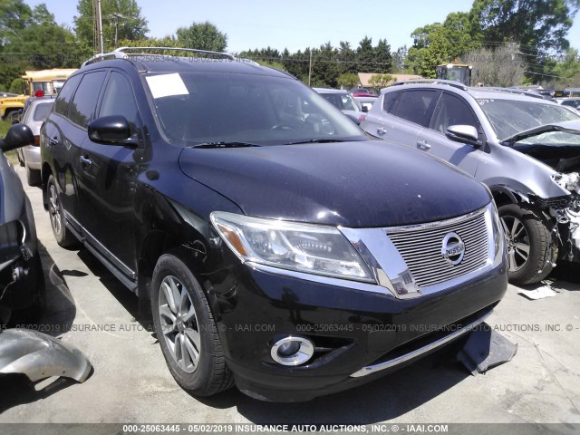 5N1AR2MN8DC633289 - 2013 NISSAN PATHFINDER S/SV/SL/PLATINUM Черный фото 1