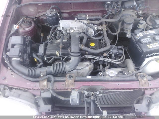 KNJLT05HXT6174840 - 1996 FORD ASPIRE MAROON photo 10