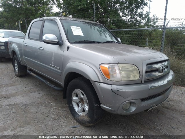 5TBET34136S512903 - 2006 TOYOTA TUNDRA DOUBLE CAB SR5 GRAY photo 1