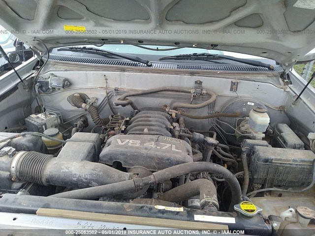 5TBET34136S512903 - 2006 TOYOTA TUNDRA DOUBLE CAB SR5 GRAY photo 10